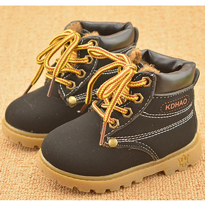 Autumn Winter Baby Boots Toddler Fashion Boots Kids Shoes Boys Girls Snow Boots Girls Boys Plush Fashion Boots Shoes Size