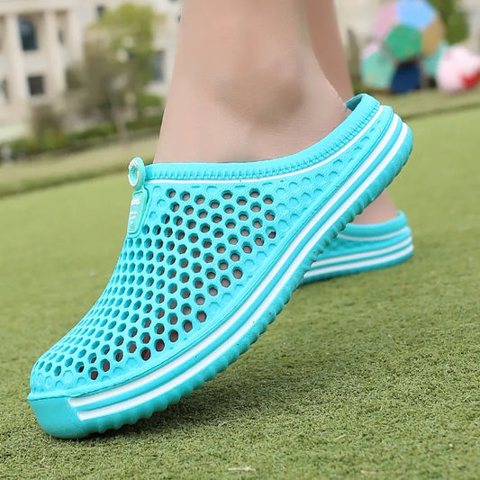 Summer Sandals Fashion Hollow Out Breathable Beach Slippers Flip Flops EVA Massage Slippers Sandals