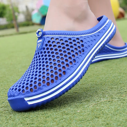 Summer Sandals Fashion Hollow Out Breathable Beach Slippers Flip Flops EVA Massage Slippers Sandals