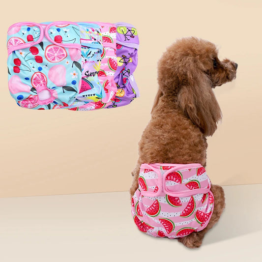 Waterproof Pets Diaper Female Dog Diapers Underwear Diaper Sanitary Panties Physiological Shorts Pants For Small Medium Dogs