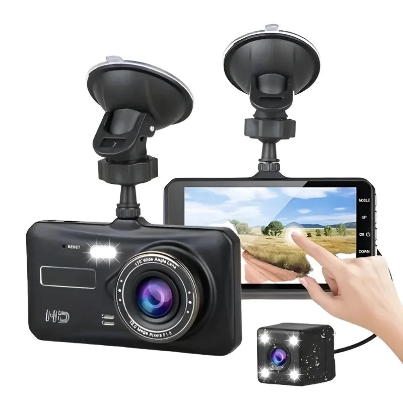 Dash Cam Front and Rear Camera CAR DVR Car Video Recorder Vehicle Black Box FULL HD 1080P Night Vision Driver Recorder