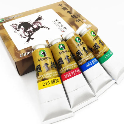 32ml Large Capacity Single Tube Aluminum Pigment Paste with Delicate Color, Pure Art Traditional Chinese Painting Pigment