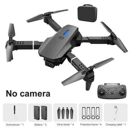 NEW E88 Drone Professional 4K HD Dual Cameras LED lighting Aerial Photography Omni-directional Foldble RC FPV Toys Helicopter